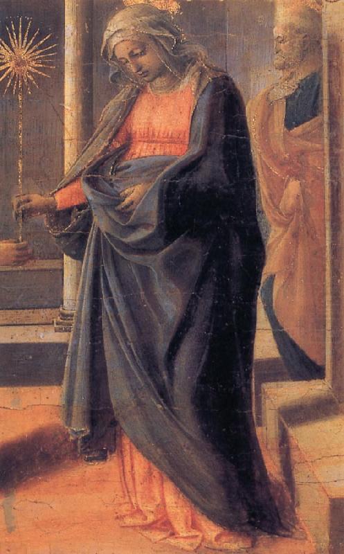 Fra Filippo Lippi Annunciation of the Death of the Virgin and Arrival of the Apostle china oil painting image